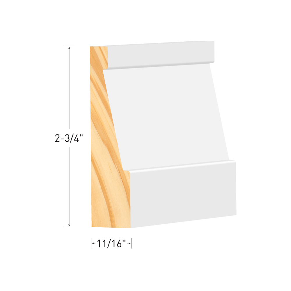 1116 X 2 34 X 17 Primed Fingerjoint Pine Casing 1692570 3117