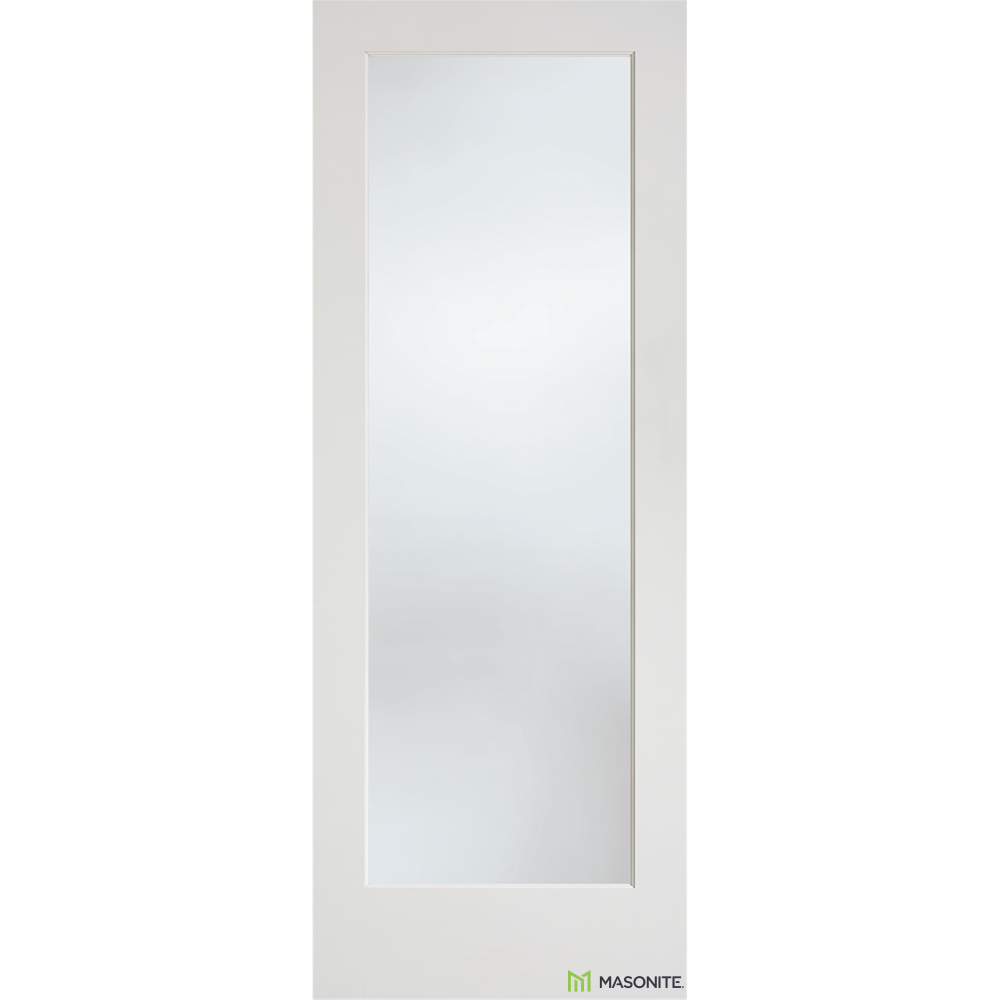 1 Lite White Lami Glass Door